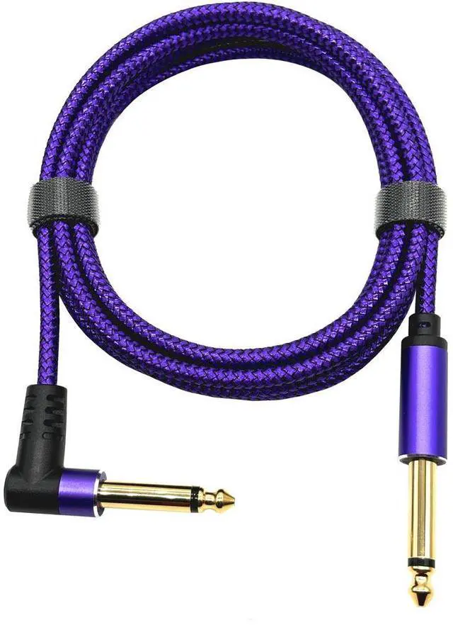 Alt view image 2 of 5 - 6.5 Straight-to-curved head audio cable with two cores 6.35mm microphone, speaker, guitar speaker, power amplifierconnection cable   8M