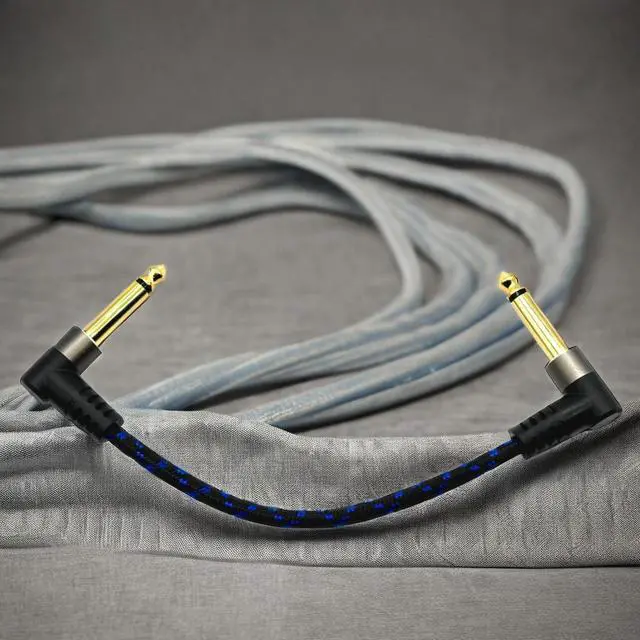 Alt view image 5 of 5 - 6.5 Audio cable microphone instrument mixer guitar bass speaker mono effect box connection cable
15CM