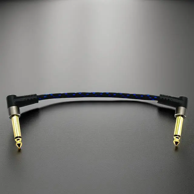 Alt view image 3 of 5 - 6.5 Audio cable microphone instrument mixer guitar bass speaker mono effect box connection cable
15CM