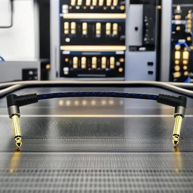 Alt view image 4 of 5 - 6.5 Audio cable microphone instrument mixer guitar bass speaker mono effect box connection cable
15CM