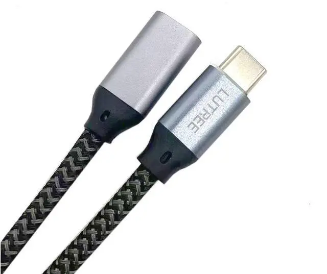 Alt view image 2 of 2 - Gold-plated 3A 60W Type-C extension cable, male-to-female adapter, UsB data cable, expansion card, hard drive connection cable  0.5M