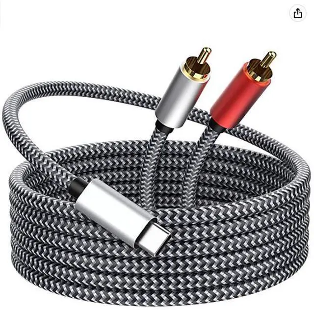 Main image of Type-C converter, Type-C to dual Lotus 2RCA 1-minute 2 audio cable, type-C to 2RCA audio cable 1M