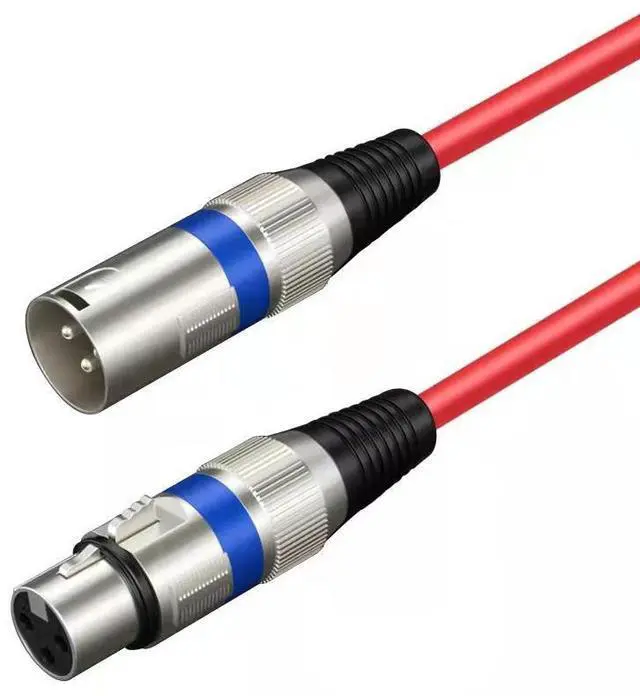 Alt view image 3 of 4 - Cannon cable male-to-female XLR balanced audio cable mixer poweramplifier audio equipment microphone extension Canon microphone cable  5M