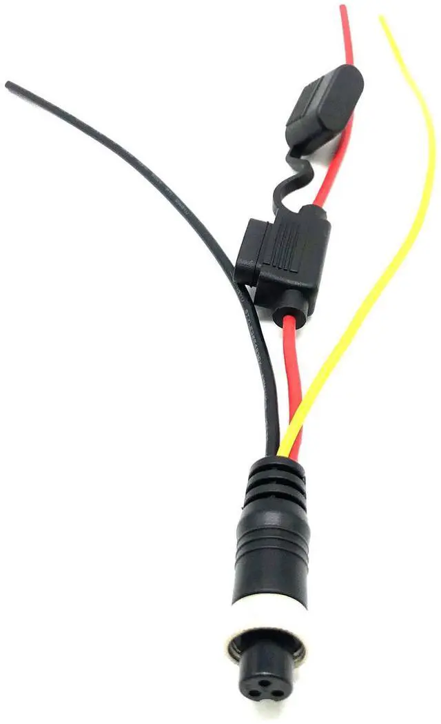 Main image of Vehicle-mounted video recorder aviation connector adaptercable, aviation connector powercord, +5A fuse, aviation connectorextension cable 0.3M