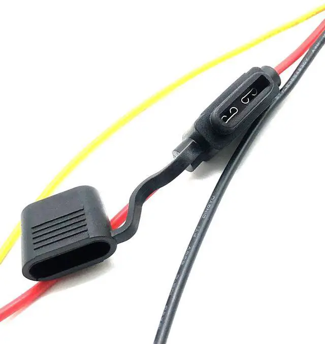 Alt view image 3 of 4 - Vehicle-mounted video recorder aviation connector adaptercable, aviation connector powercord, +5A fuse, aviation connectorextension cable 0.3M