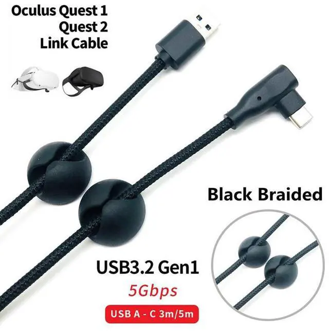 Alt view image 4 of 5 - connection Cable Oculus Quest 2 Link Cable Data cableComputer game cable streaming connection cable    5M