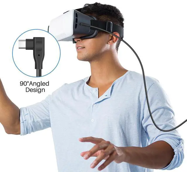 Alt view image 3 of 5 - connection Cable Oculus Quest 2 Link Cable Data cableComputer game cable streaming connection cable    5M
