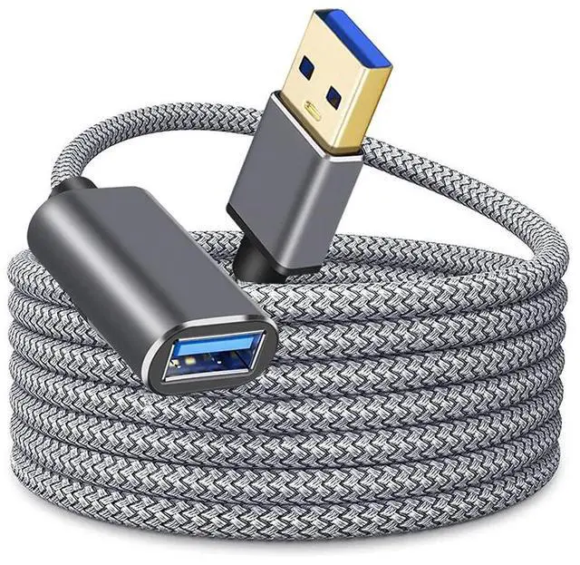 Main image of USB 3.0 extension cable (male to female) for 5GB data transferwoven data cable, game console controllercharging extension cable 0.5M