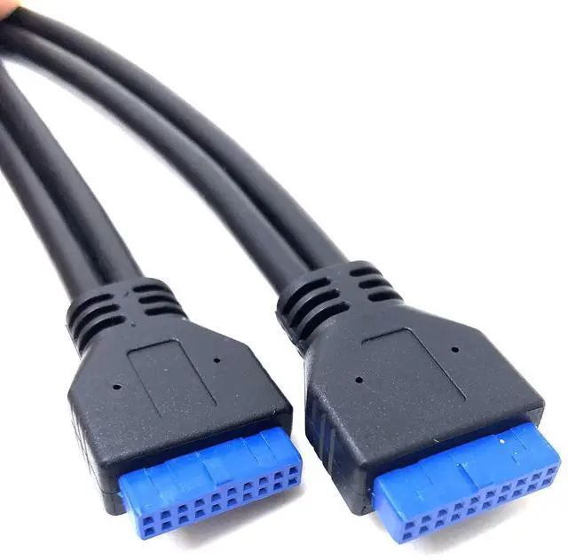 Alt view image 3 of 5 - USB 3.0 motherboard data cable USB 3.0 20-pin male-to-male data cable 20PIN 3.0