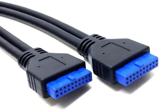 Alt view image 4 of 5 - USB 3.0 motherboard data cable USB 3.0 20-pin male-to-male data cable 20PIN 3.0