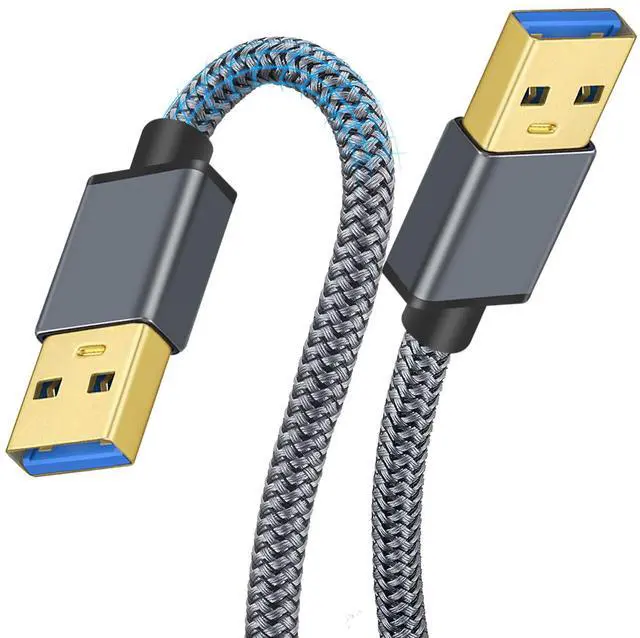 Alt view image 2 of 5 - USB 3.0 male-to-male mobile hard drive enclosure data cable for notebookcomputer cooling- two ends with male connectors of USB 3.0 type  0.5M
