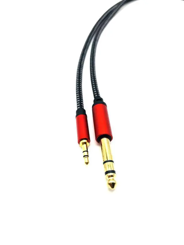 Alt view image 4 of 5 - 3.5-inch round-shaped 6.35-inch flat-panel laptop audio amplifier, soundmixer, console, speakers, electric guitar, electric piano, audio cables  0.3M