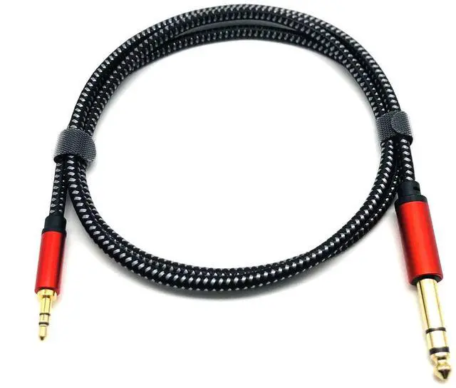 Main image of 3.5-inch round-shaped 6.35-inch flat-panel laptop audio amplifier, soundmixer, console, speakers, electric guitar, electric piano, audio cables  0.3M