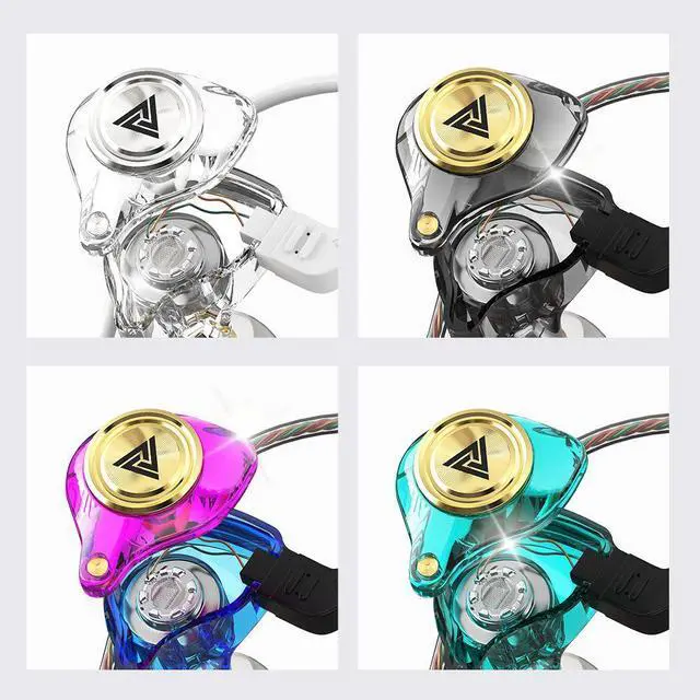 Alt view image 2 of 5 - QKZ AK3 FiLe Bluetooth headphones, in-ear stereo wired headphones, wired headphonesformobile phones, earplugs  Black microphone