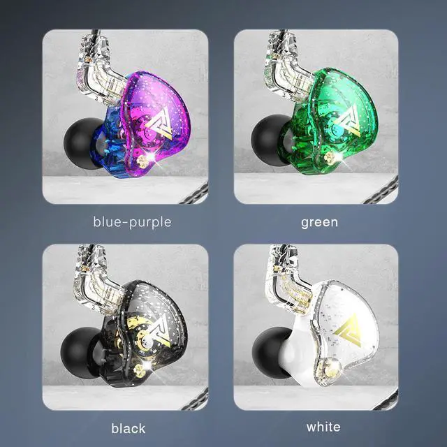 Alt view image 6 of 6 - OKZ AK6 PRO headphones - Hif, audiophile, bass-heavy, in-ear, wired, suitable for use on mobile phones, computers, White microphone