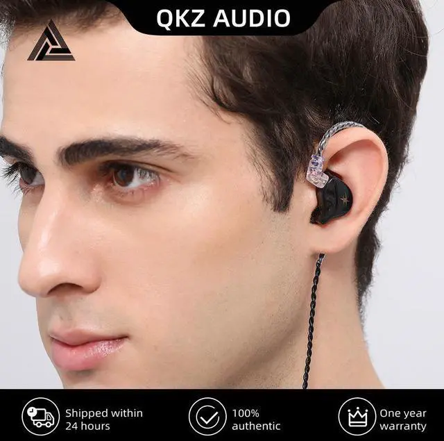 Alt view image 3 of 5 - Sport RunningIn-EarType-ForFirst-Person ShooterGamesQKZ ZXT Monitoring Level Headphones- phonesforComputers- Controland Microphone  Purple