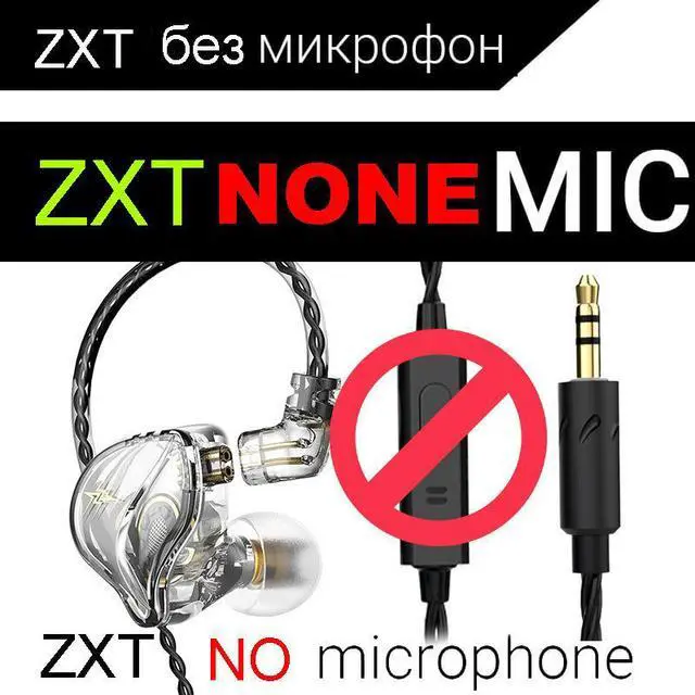 Main image of Sport RunningIn-EarType-ForFirst-Person ShooterGamesQKZ ZXT Monitoring Level Headphones- phonesforComputers- Controland Microphone  White