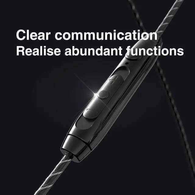 Alt view image 6 of 6 - QKZ/Tingsheng SK7 in-ear Stereo line Control Headphones, Monitoring Headphones, Mobile Phone Wired Headphones, Earplugs Red microphone