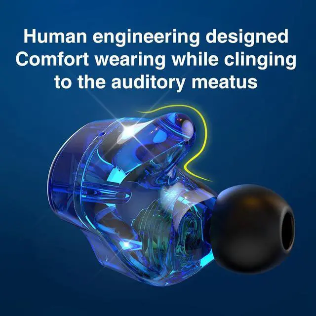 Alt view image 3 of 6 - QKZ/Tingsheng SK7 in-ear Stereo line Control Headphones, Monitoring Headphones, Mobile Phone Wired Headphones, Earplugs Red microphone