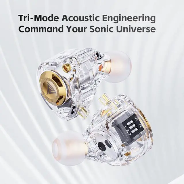 Alt view image 5 of 5 - QKZ AK6 Lucky In-ear Dynamic Transducer Headphones -Plug-and-play headphones with three-leveltuning      black