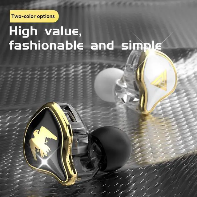 Alt view image 2 of 5 - QKZ AK6 Ares War God In-Ear Headphone with Remote Control and Microphone for Fitness and RunningHIFl headphones   Black microphone White microphone