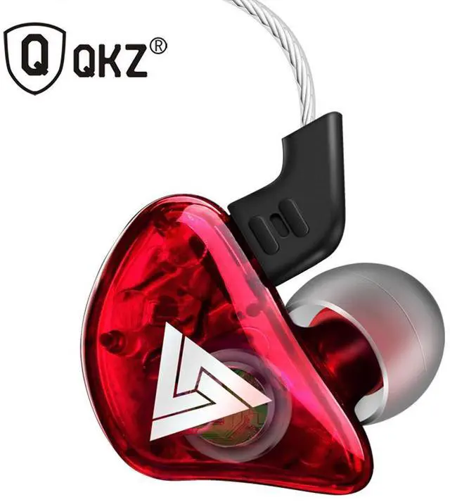 Main image of QKZ CK5 New Model Sports Earphone Set- Transparent Bass Heavy Music Headphones for Mobile
Phones RED
