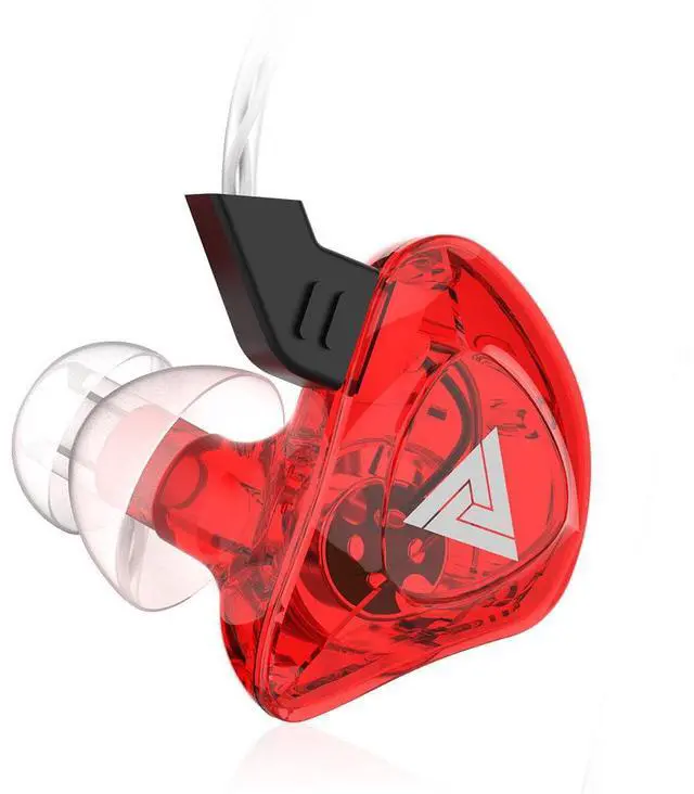 Alt view image 2 of 6 - QKZ CK5 New Model Sports Earphone Set- Transparent Bass Heavy Music Headphones for Mobile
Phones RED