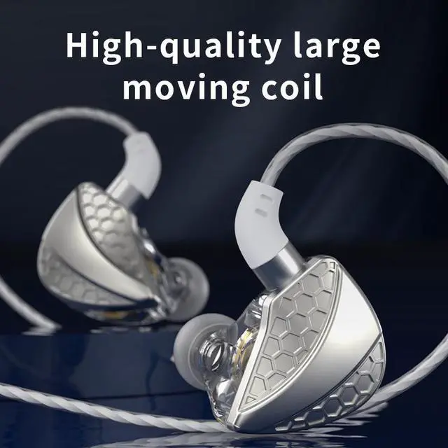 Alt view image 5 of 5 - QKZ Hi6T Over-ear Headphones -Monitoring Headphones -Line-ControlledBass Headphones - Headphones for Mobile Phone Running Live Streaming