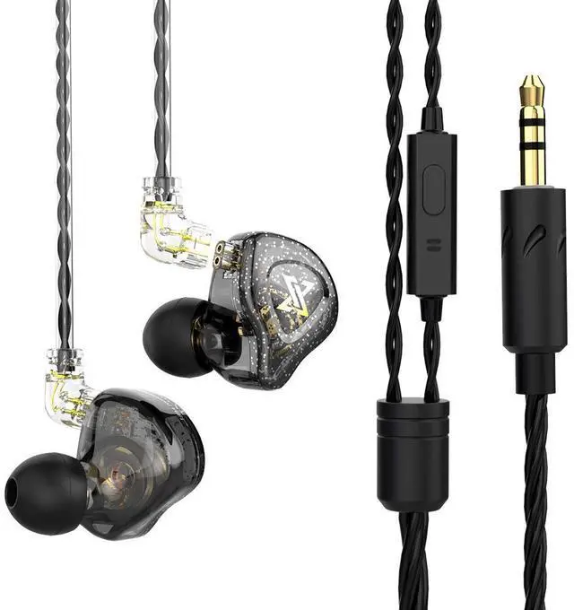 Main image of QKZ AK6 MAX In-ear DynamicTransducer Headphones with HiFi Sound.Deep Bass, Line Control, Wired Headphones, Wholesale New Model black