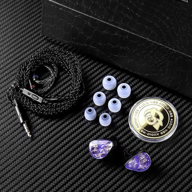 Alt view image 4 of 6 - QKZx HBB Hades In-Ear Headphone with Remote Control and Microphone, HIFlMobile Phone Dual-Cone Joint-Design Limited Edition High-End Headphone