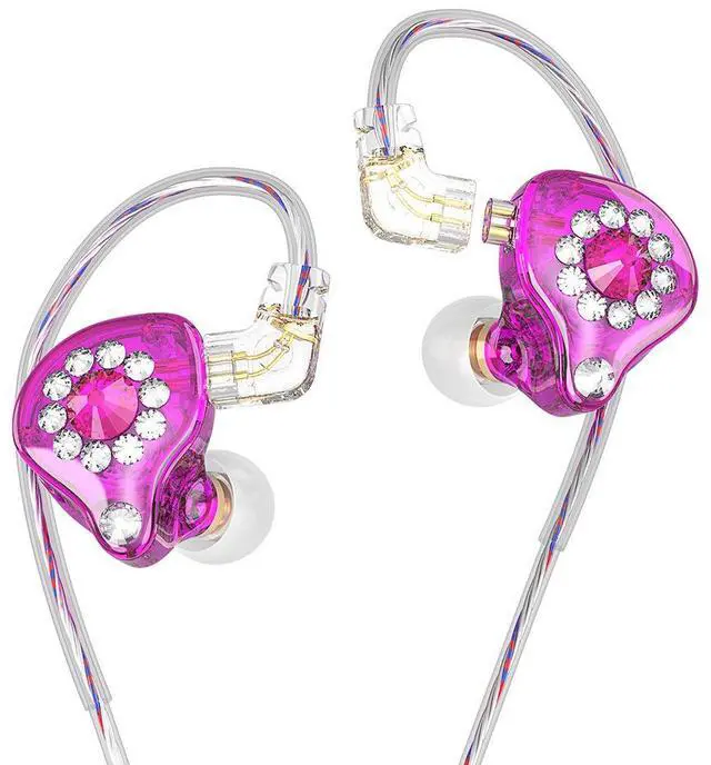 Alt view image 3 of 6 - QKZ AK6 Spark Professional Headphones for Live Streaming Hosts, 2.5-meter longcable, suitable for mobile live streaming as well as general audio quality listening.