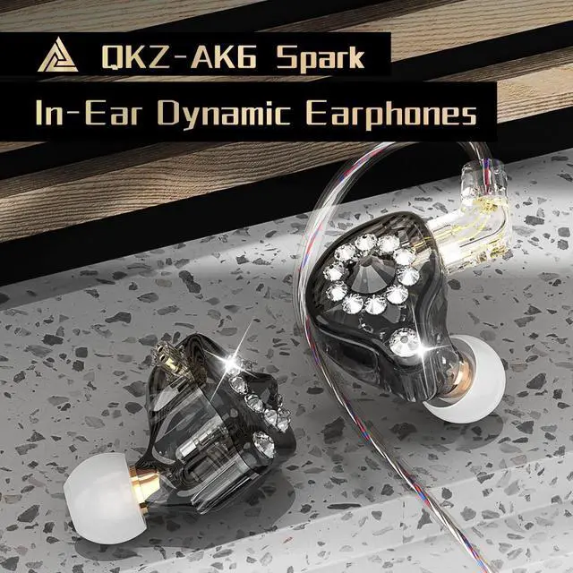Alt view image 4 of 6 - QKZ AK6 Spark Professional Headphones for Live Streaming Hosts, 2.5-meter longcable, suitable for mobile live streaming as well as general audio quality listening.