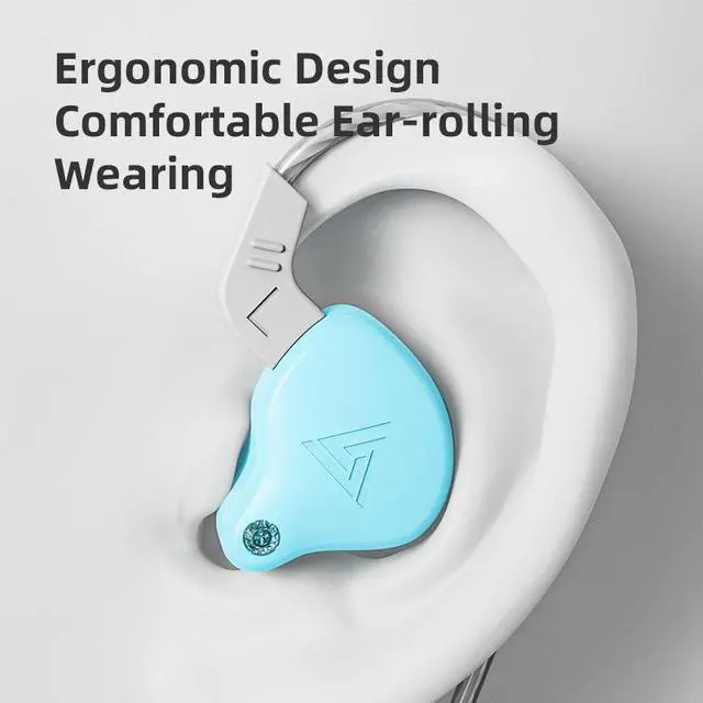 Alt view image 2 of 6 - QKZ AK6-X In-ear Hi-Fi Bass Headphones, New Trend ExportProduct, Wireless Control Headphones with Microphone  Light yellow