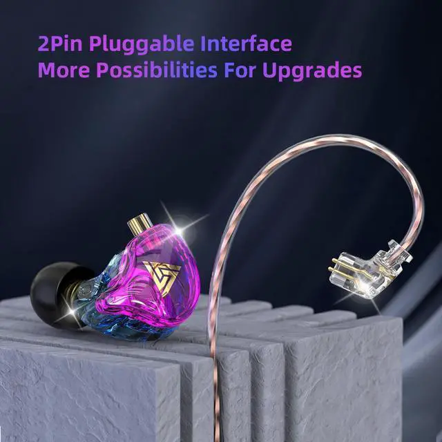 Alt view image 2 of 5 - QKZ AK6 PLUS In-ear Dynamic Transducer Headphones with HiFi SoundDeep Bass, Line Control, Wired Headphones for Wholesale, Earplugs   green