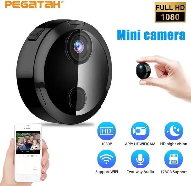 Alt view image 6 of 7 - Mini HD 1080P Baby Monitor Motion Detection Monitoring Surveillance Camera Wifi Night Vision Remote Smart Micro Security Camera