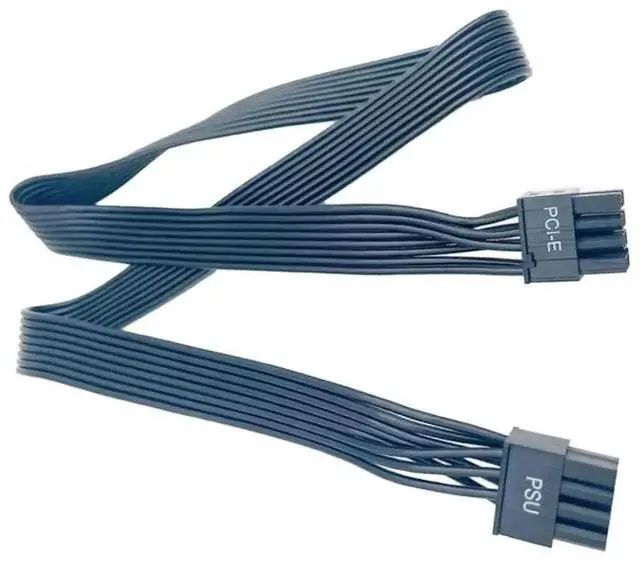 Alt view image 5 of 6 - PSU 8Pin to PCIe 8Pin 6+2Pin GPU Power Supply Cable for PRIME 1000/850/750/650 Titanium Modular PSU 60CM 18AWG