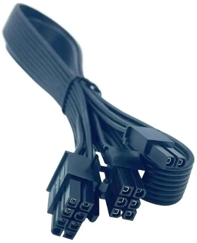 Alt view image 4 of 6 - PSU 8Pin to PCIe 8Pin 6+2Pin GPU Power Supply Cable for PRIME 1000/850/750/650 Titanium Modular PSU 60CM 18AWG