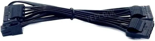 Alt view image 4 of 6 - 6Pin to 3 Molex IDE 4Pin Perif Straight Power Cable for Seasonic GX-650, GX-550, GX-500 GOLD Modular Power PSU
