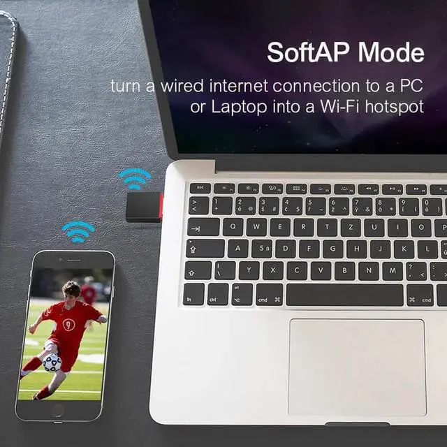 Alt view image 2 of 6 - 1 pcs U3 usb adapter mini 300Mbps Wireless wifi Network Adapter USB2.0 Portable WiFi Hotspot Plug and Play Network Card