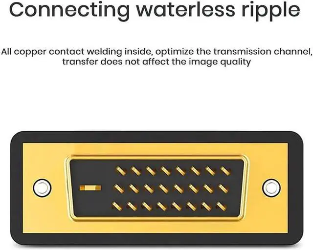 Alt view image 4 of 7 - DVI to HDMI Adapter 2-Pack Bi-Directional DVI Male to HDMI Female Converter Support 1080P 3D for PS3 PS4 TV Box Blu-ray Projector HDTV(DVI to HDMI)
