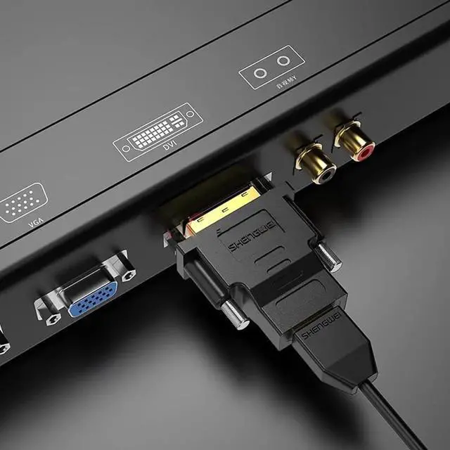 Alt view image 6 of 7 - DVI to HDMI Adapter 2-Pack Bi-Directional DVI Male to HDMI Female Converter Support 1080P 3D for PS3 PS4 TV Box Blu-ray Projector HDTV(DVI to HDMI)