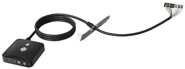 Alt view image 5 of 6 - KG-02 Computer Desktop Switch for internet Cafe, internet Cafe Case UsB 2.0 Hub ExtensionLong switch with audio   USB interface