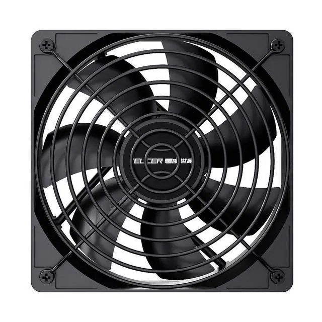 Alt view image 3 of 4 - 12025cm high-power fan chassis fan with 3000rpm and large air volume temperature-controlled cabinet cooling fan