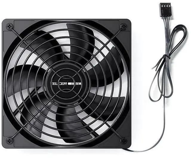 Main image of 12025cm high-power fan chassis fan with 3000rpm and large air volume temperature-controlled cabinet cooling fan