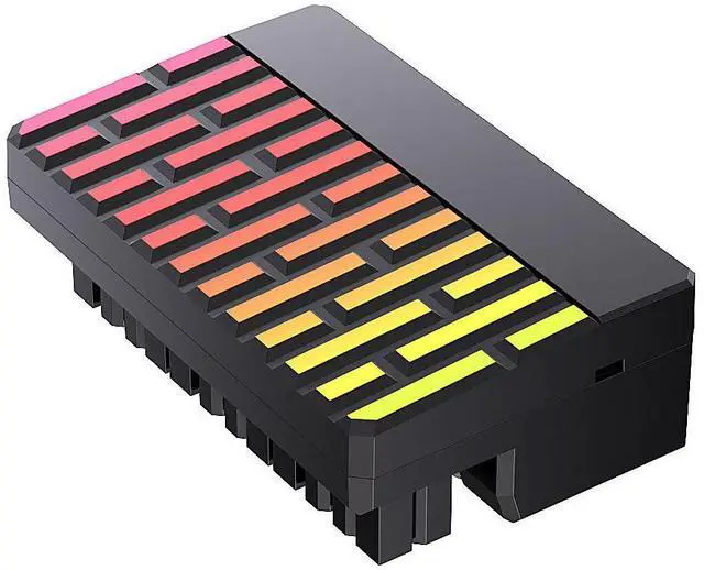 Alt view image 3 of 3 - ATX motherboard power supply 24-pin to 90-degree turning connector 24-pin right-angle adapter for wiringMagic artifact connector black