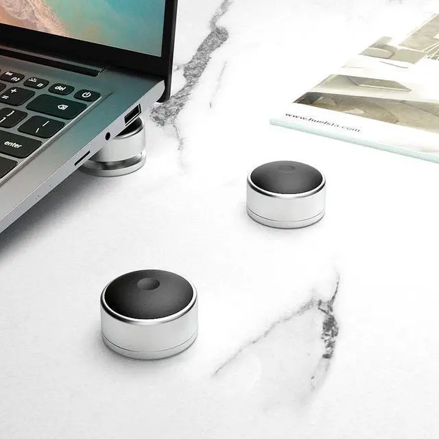 Alt view image 3 of 6 - Laptop stand foot pad foot support bracket desk heightening heatdissipation device adjustable base support aluminum alloy