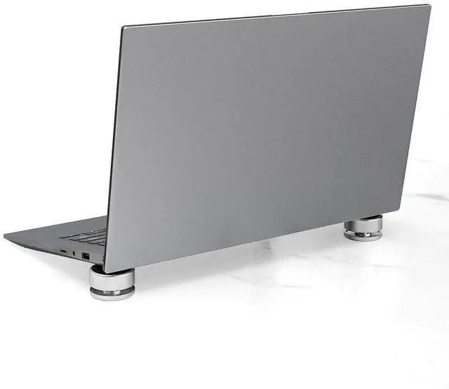 Alt view image 4 of 6 - Laptop stand foot pad foot support bracket desk heightening heatdissipation device adjustable base support aluminum alloy