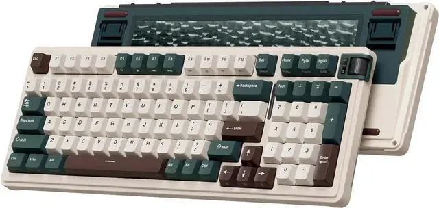 Main image of Wireless Mechanical Keyboard, Triple Mode BT/2.4G/USB-C Custom Keyboard, RGB Backlit Gaming Keyboard, Gasket Structure, Pre-lubed Hot Swappable Linear Switch