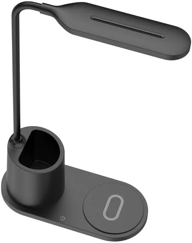 Main image of New wireless charging pen holder desklamp- 15W wireless fast-chargingfor mobilephones, LED with adjustable dimming, office and study desk lamp for the tabletop.