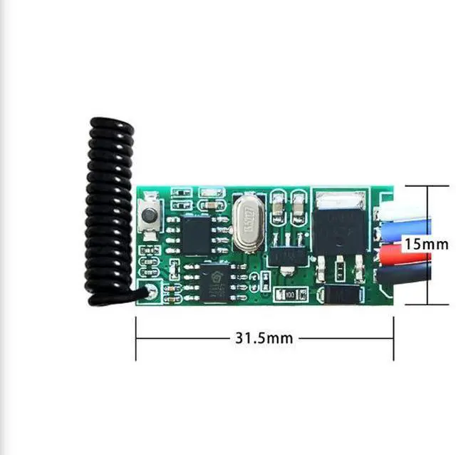 Alt view image 2 of 4 - 3.6V - 24v Mini Remote control Switch 12v 24v Mini Receiver LED Access Control single-Path Remote Control switch